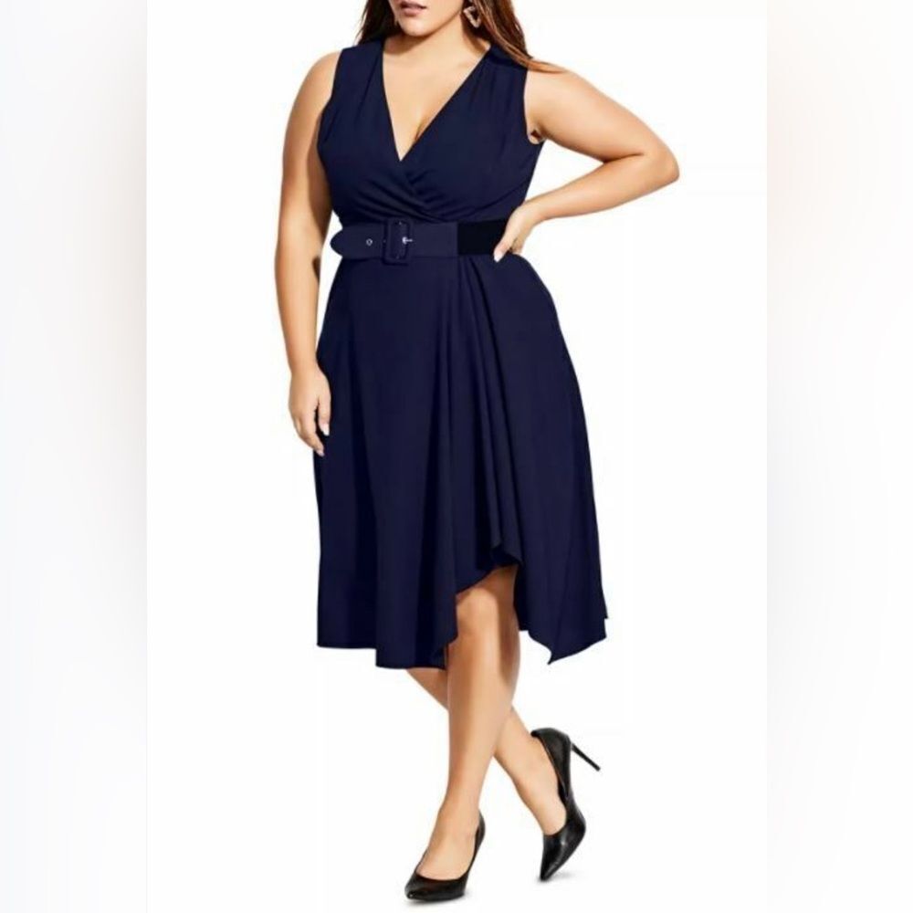 NWT Navy City Chic Dress, Size XXL/24